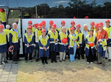 group with hard hats